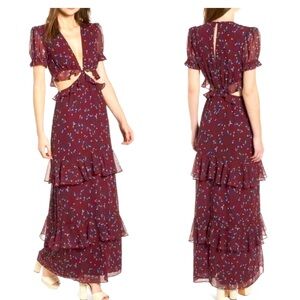 Wayf Lavina Cutout Maxi Dress